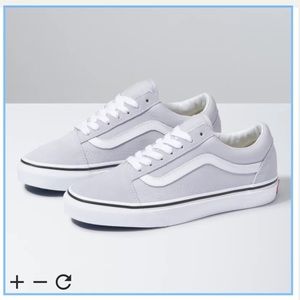 Light grey old skool vans
